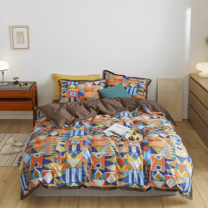 Shapes and Colors – Luxueus Dekbedovertrekset van Egyptisch Katoen