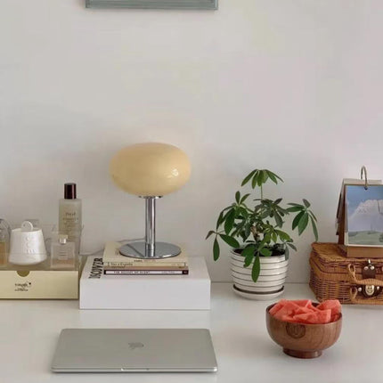 SérénitéMagique - Elegante Beige Tafellamp voor Sfeerverlichting