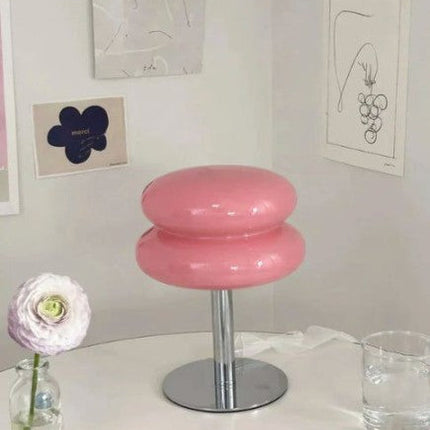 LueurRose - Elegante Dimbare Glazen Tafellamp