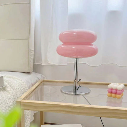 LueurRose – Retro Tafellamp met Dimbaar LED en USB