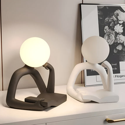 LuxLume Verfijnde Designer Tafellamp – Moderne Kunst met Sfeervolle Verlichting