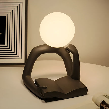 LuxLume Verfijnde Designer Tafellamp – Moderne Kunst met Sfeervolle Verlichting