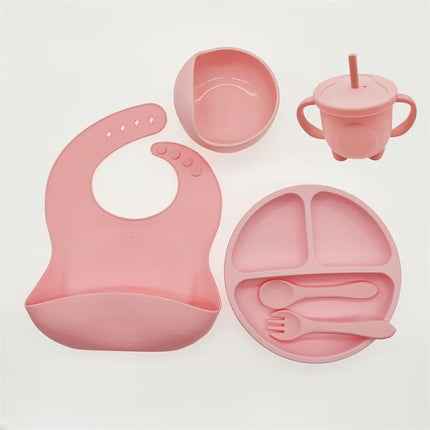 TinyBites – Stijlvolle Silicone Eetset voor Baby’s