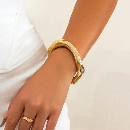 PowerCuff - Robuuste Metalen Open Armband