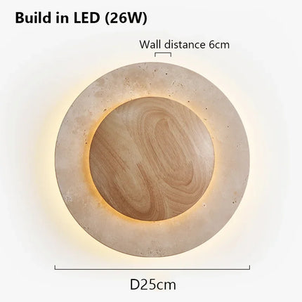 ZenGlow Wall Lamp - Wabi-Sabi Minimalisme voor Je Muur