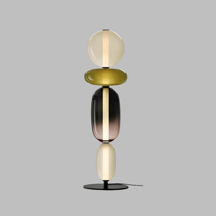 ChromaLuxe - Designer Vloerlamp met Kleuraccenten voor een Sprankelende Sfeer