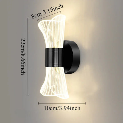 GlowCurve – Elegante LED Wandlamp voor Slaap- en Woonkamer