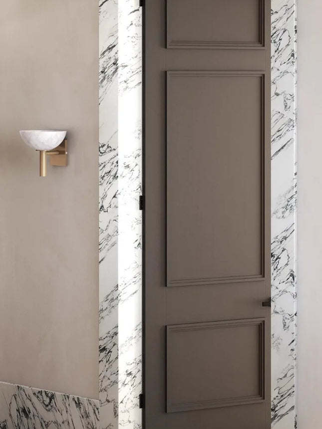 MarbleLuxe – Elegante Antieke Marmeren Wandlamp