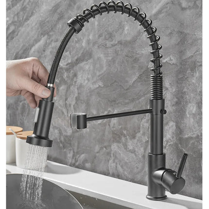 DualFlow Keukenkraan - Luxe Dubbele Messing Keukenkraan