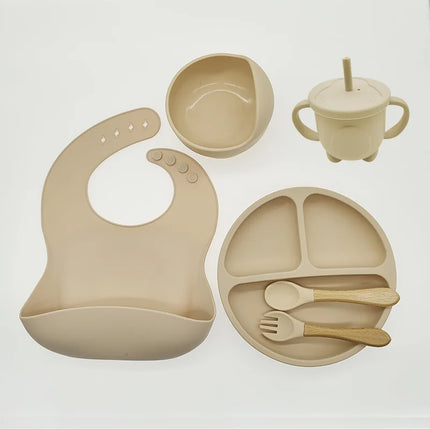 TinyBites – Stijlvolle Silicone Eetset voor Baby’s
