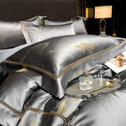 Golden Mist – Luxe Egyptisch Katoenen Dekbedovertrek