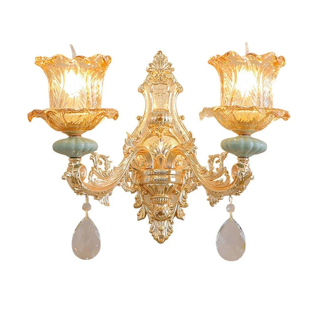 CrystalLuxe - Luxueuze Kristallen Wandlamp voor Modern Interieur