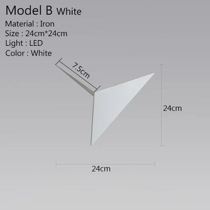 TriGlow Light - Moderne LED Wandlamp 3W