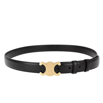 EleganceBelt - Luxe Lederen Riem met Gouden Details
