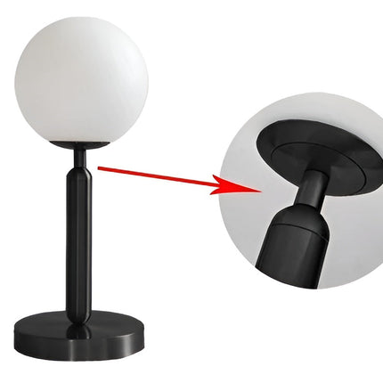 SphereShine Luxe Tafellamp van Glas & Messing – Elegantie en LED