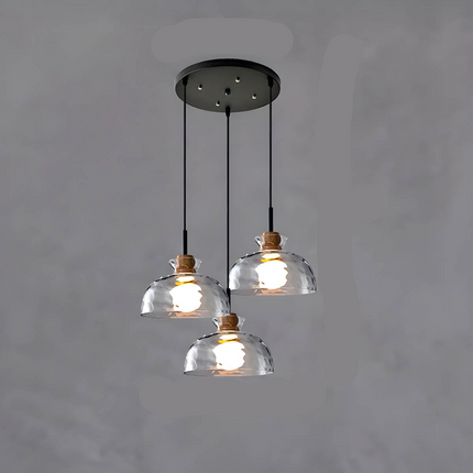 LuxeGlow Chique Glazen Kroonluchter - Modern Elegante Glazen Plafondlamp