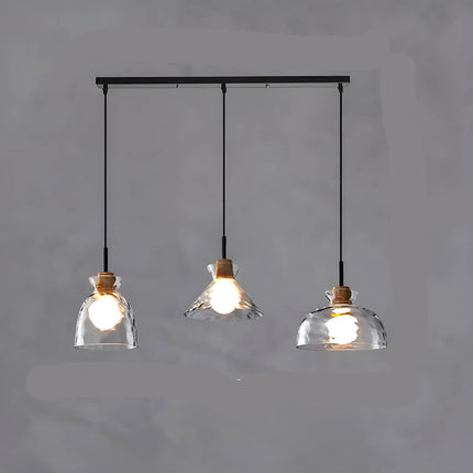 LuxeGlow Chique Glazen Kroonluchter - Modern Elegante Glazen Plafondlamp
