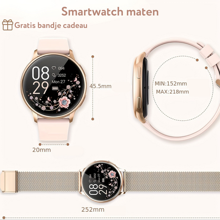 TechStyle Smartwatch - Trendy Design en Geavanceerde Functionaliteit