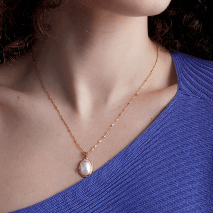 LuminaPearl Necklace - Elegante Gouden Vintage Sieraden
