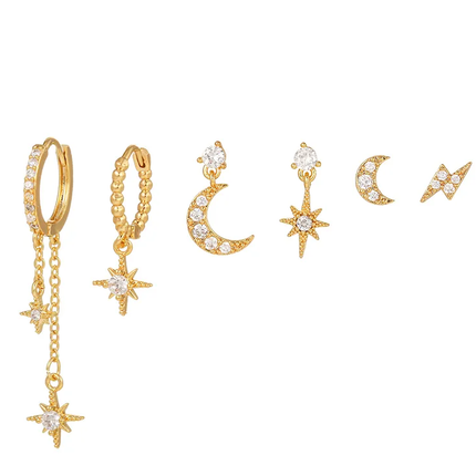 StarGlow Earrings - Magische Oorbellen met Sterrenontwerp