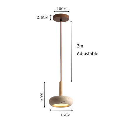 TranquilHalo - Retro LED Plafondlamp in Japans Design