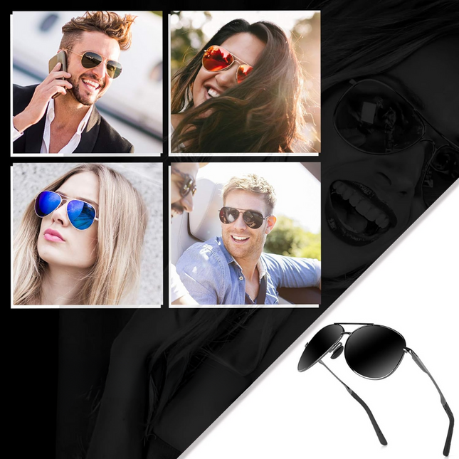 Joey – Luxe Gepolariseerde Aviator Zonnebril