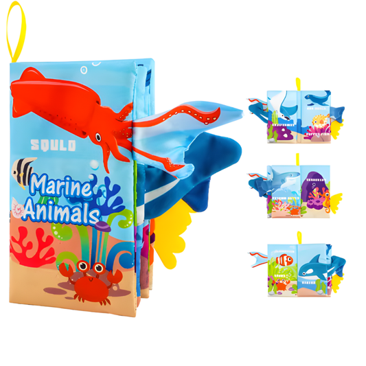 Baby Books Toys – 3PCS Cloth Crinkle Books for Infants (0-10 Months)