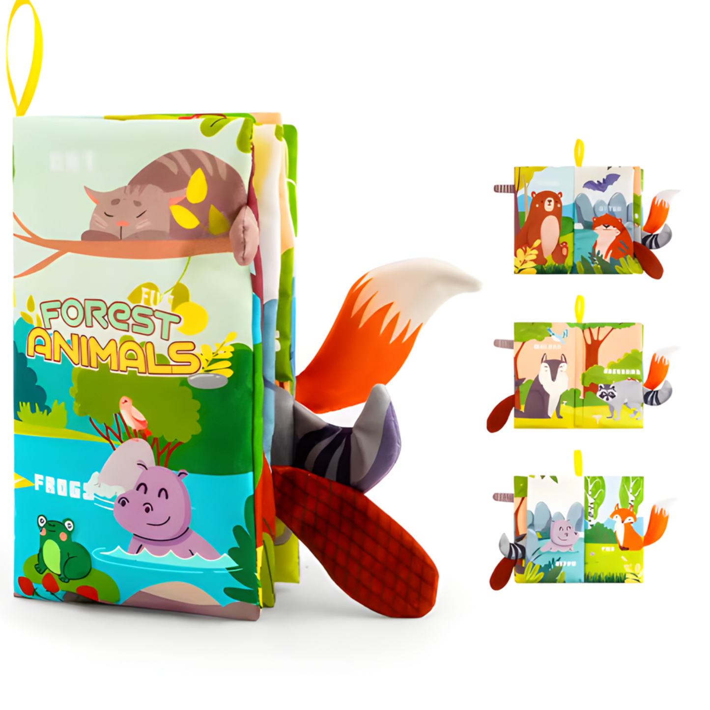 Baby Books Toys – 3PCS Cloth Crinkle Books for Infants (0-10 Months)