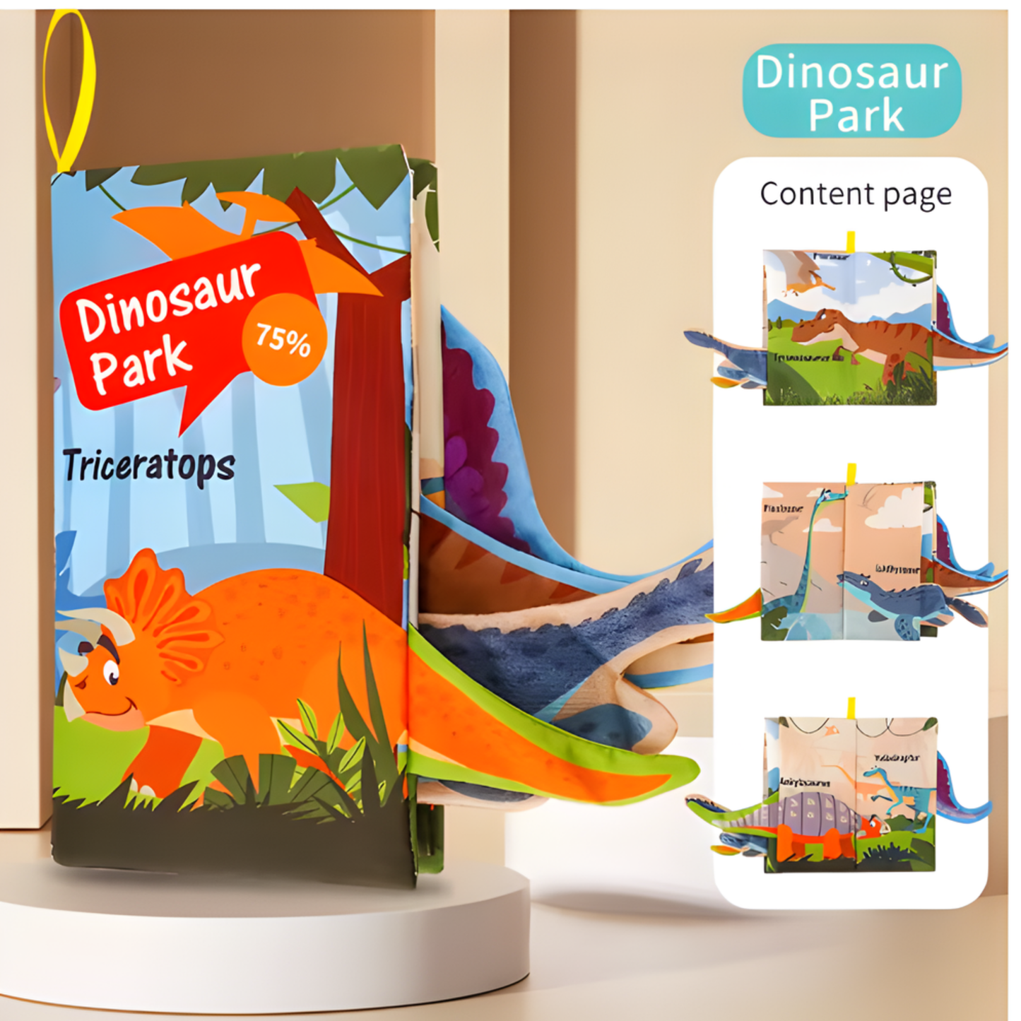 Baby Books Toys – 3PCS Cloth Crinkle Books for Infants (0-10 Months)