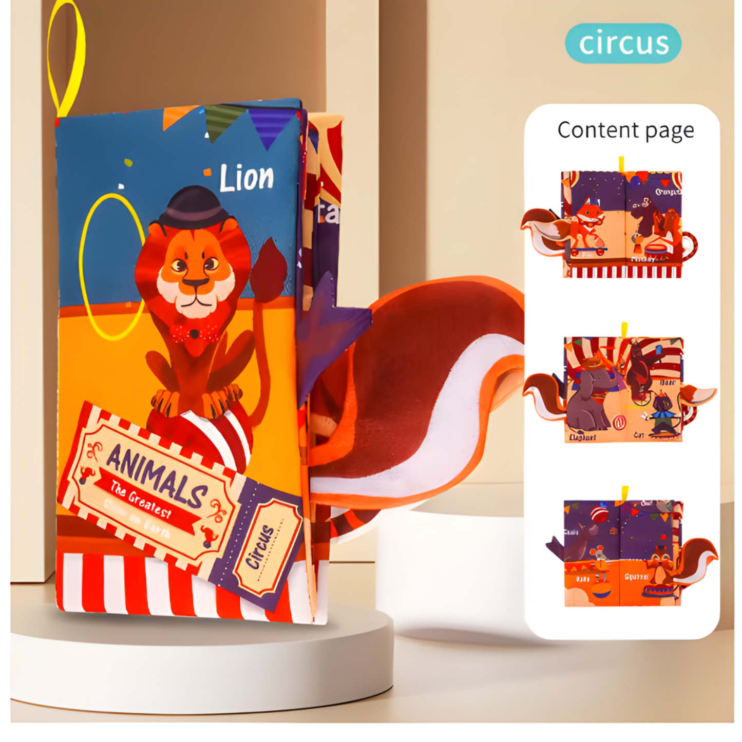 Baby Books Toys – 3PCS Cloth Crinkle Books for Infants (0-10 Months)