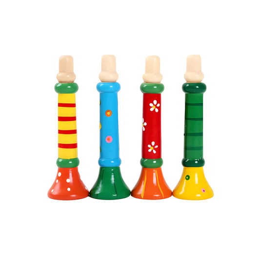 Wooden Trumpet Toy – Montessori Musical Instrument for Kids