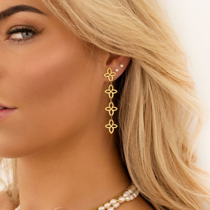 FloralGleam Earrings – Vintage Chic Sieraden
