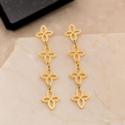 FloralGleam Earrings – Vintage Chic Sieraden
