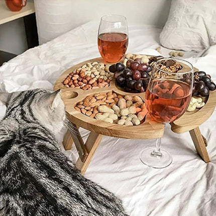 CheeseBoard Delights – Stijlvol Houten Picknick Accessoire