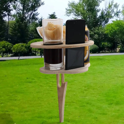 WineGlow Table - Dubbele Draagbare Wijntafel