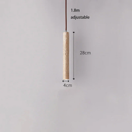 LumoLine – Wabi-Sabi Travertijn LED Kroonluchter