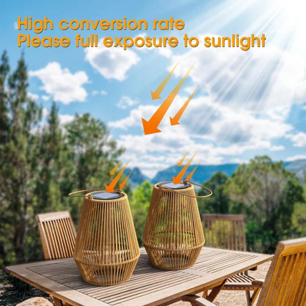 SunWeave - Handgeweven Waterdichte Solar Tuinverlichting