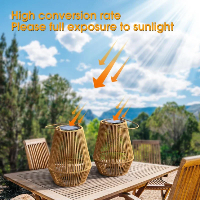 SunWeave - Handgeweven Waterdichte Solar Tuinverlichting