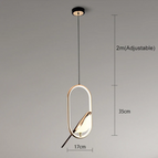 Ellipse-Goud / Wit Licht
