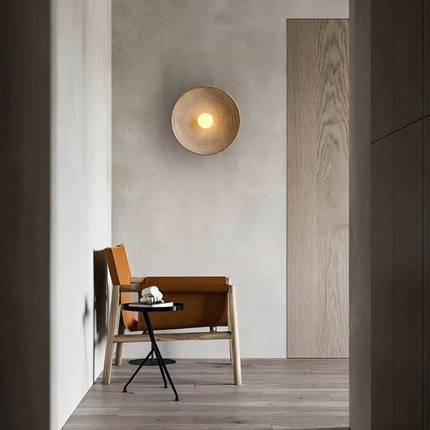 ZenGlow Disc – Japanse Wabi-Sabi Wandverlichting