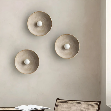 ZenGlow Disc – Japanse Wabi-Sabi Wandverlichting