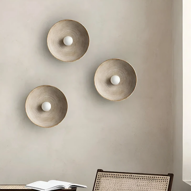 ZenGlow Disc – Japanse Wabi-Sabi Wandverlichting