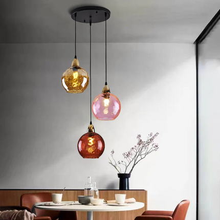 ClusterGlow - Elegante 3-Lamp Hanglamp voor Sfeerverlichting