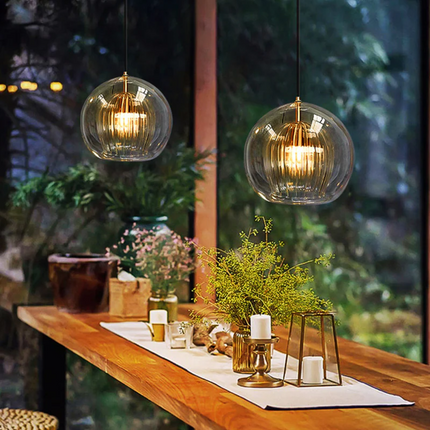 AuroraSphere - Elegante Bolvormige LED Hanglamp