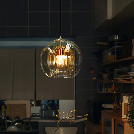 AuroraSphere - Elegante Bolvormige LED Hanglamp