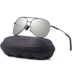 Grijs montuur - Zilver lens
