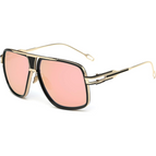 Goud en gespiegelde roze lens