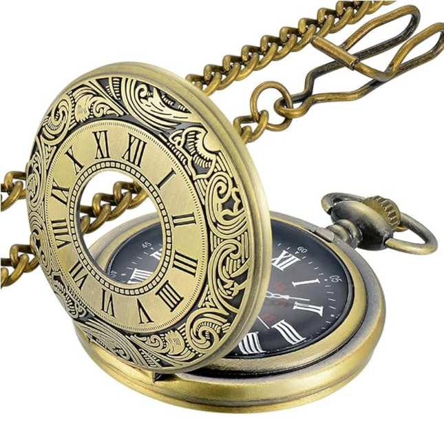 KevinWatch - Klassieke Retro Zakhorloge voor Mannen