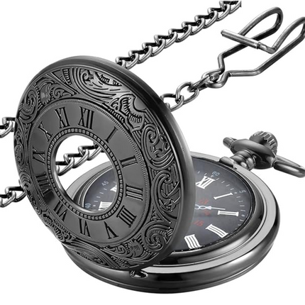 KevinWatch - Klassieke Retro Zakhorloge voor Mannen