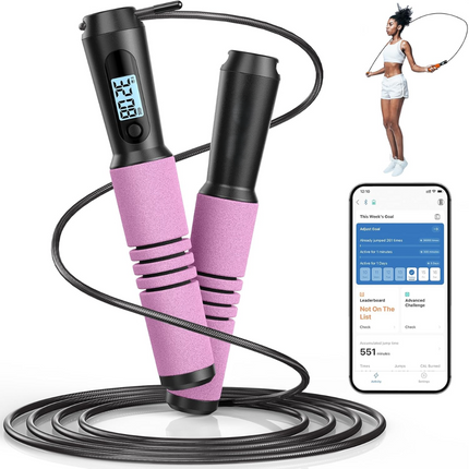 JumpFit - Slimme Springtouw met App en Knopenloos Ontwerp